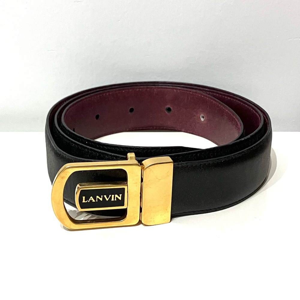 Lanvin Black and Gold Women's Belt
